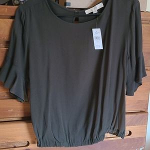 Loft size SMALL olive green shirt.